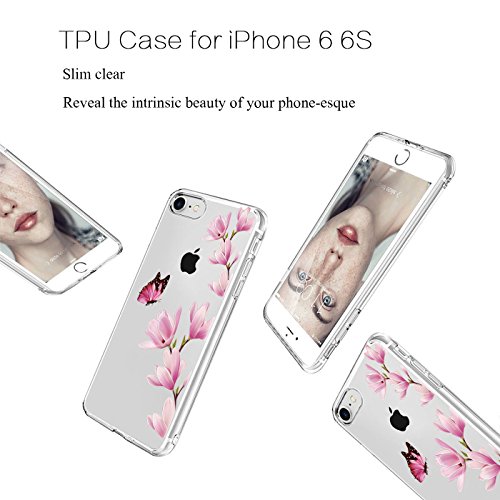 Carcasa iphone 6 6s Qissy   TPU Transparente Funda Cubierta de Silicona de ultra delgado impresi  n de estuche Carcasa Trasera Para Apple iphone 6 6s 4 7 pulgadas