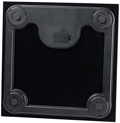 newgen medicals Elegante Design-Personenwaage, bruchsicheres Glas, schwarz, bis 180 kg - 2