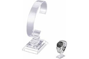 Tyatiyzn Akrylklockstativ, klockstativ, transparent klockstativ, skrivbordsklockstativ, lämpligt för klockor och armband.