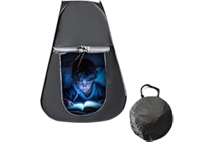 WRQIOO Sensory Tent, Blackout Sensory Tent Autism with Travel Carry Bag, Pop Up T-ent Kids Sen-sory, Calm Down T-ent for Children to Play and Relax Sen-sory Corner, Helps Kid with Autism ADHD Anxiety