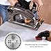 Scie Circulaire, Tacklife 1500W, 2 Lames Ø185mm (40T&24T) et Compatible avec 190mm,...