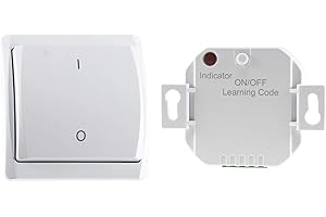 CHILITEC Juego de interruptores de radio "Pilota Casa", 1 receptor/ 1 interruptor