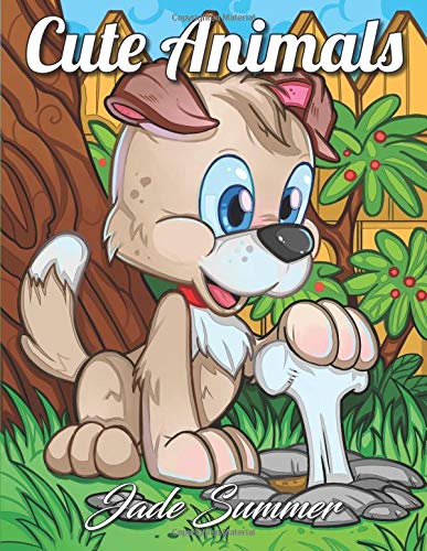 Télécharger Cute Animals: An Adult Coloring Book with Fun, Easy, and Relaxing Coloring Pages for Animal Lovers PDF