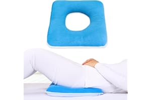 MESINURS Donut-Kissen, Anti-Dekubitu-Pad, Bettkissen, Druck-Stillkissen für Bettlägerige, ältere Menschen, Behinderte, Schwangere (43,2 x 43,2 cm, quadratisch)