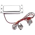 Alnicov Dual Coil Closed Humbucker,Pre-Wired Pickup Harness Kit with 500K Volume Tone Jack for Electric Guitar