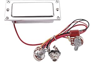 Alnicov Kit de harnais pré-câblé Humbucker fermé à double bobine, avec prise jack volume 500 K pour guitare électrique