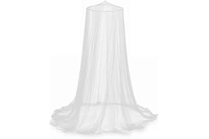 WINDFROMORT Zanzariera Letto - Zanzariera per Letto - Zanzariera Baldacchino, Poliestere di Alta Qualità, Rete Fitta, Protezione Efficace Contro le Zanzare, Ideale per Camera da Letto, Campeggio e Viaggi