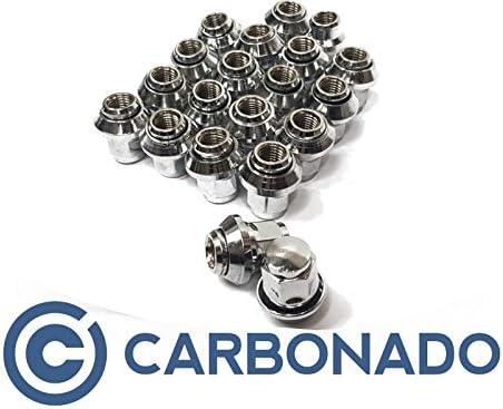 20 wheel nuts, M12 x 1.5 with flexible cone ring of spanner size of 19 on original Ford rims, conical ring, kebu, chrome-plated, 19 Series, Fiesta. XR2, XR3, KA, Eskort, Focus, X-Max, Fusion, Cartina MK3, 4 and 5 Capri MK2, Cosworth, Consual, Granada, Sapphire, Sierra, Puma, Cougar, Mondeo