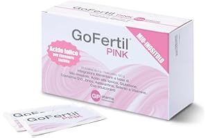 GP PHARMA NUTRACEUTICALS GoFertil® Pink Potente Inositolo integratore e Acido Folico per rimane incinta Fertilità femminile Integratore per avere bambini Elimina l'infertilità femminile e l'ovaio policistico.