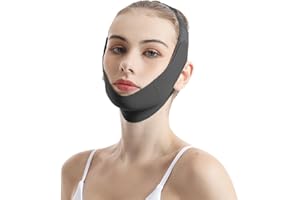 ‎ZKGYUS ZKGYUS V Gesichtsmasken,Wiederverwendbare V-Linienmask, für Doppelkinn und schlaffe Gesichtshaut,elastisch,Schwarz