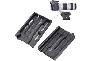 iShoot Adattatore Convertitore morsetto per 39 mm Arca-Swiss Fit piastra a sgancio rapido Camera a Manfrotto/Sachtler Fit Treppiede Testa Fluida Testa ingranaggio Testa idraulica 3D Testa morsetto