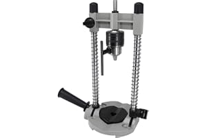 OVERPASSING Multi-Angle Drill Guide Attachment, 45 Degree Adjustable Angle Drill Holder Guide Stand Positioning Bracket for Electric Drill, Drill Guide for 3/8-Inch or 1/2-Inch Power Drills