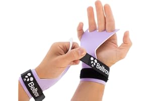 Beltrov Maniques Falcon 3 Trous pour l’Entraînement en Parcours Manique Gymnastique Fille, Gant Crossfit | Maniques Synthétiques roses | Cage Crossfit| Gymnastics Grips Crossfit