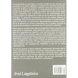 Nuevos modelos para ejercicio lingüístico (Ariel Letras)