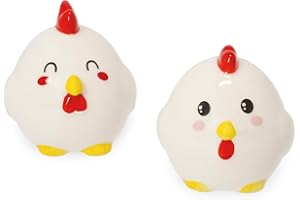 Legami - Set Sale e Pepe in Ceranica, Tema Hen, in Ceramica Decorati a Mano