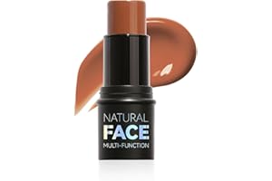 Qwesure Xixi 2-in-1 Highlighter & Konturenstift Matt-Textur mit Natürlichem Schatteneffekt für 3D Stereo Lighting Langzeithaltbare Makeup Creme Vegan Seidig-weiche Anwendung #4brun