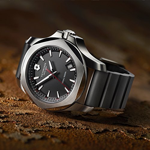 Victorinox Men's 241682.1 I.N.O.X. Analog Display Swiss Quartz Black Watch