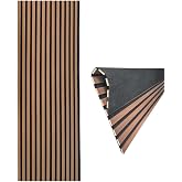 Decoala Akustik Duvar Paneli, Teak Rengi, Ses Yalıtımlı, Modern Stil, 60x275 cm, 9mm Kalınlık, Ahşap G&ouml;r&uuml;n&uuml;ml&uuml; (Teak)