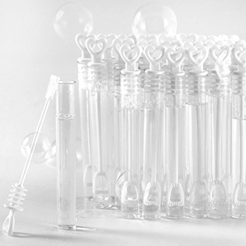 48 x Seifenblasen Wedding Bubbles mit Herzgriff für Hochzeiten - 5