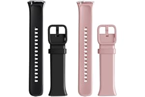WalkerFit Smartwatch-Band kompatibel mit MOLOCY Q23-Uhr, Jugeman 1,69 Zoll Q23-Smartwatches, Q23-Sportbänder 42mm, weiches Silikon-Ersatzarmband für Frauen und Männer, 2er-Pack