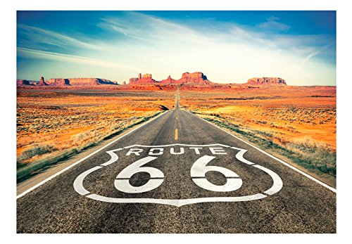 FOTOTAPETE 350×245 cm – VLIES TAPETE PREMIUM – PROFI QUALITÄT – Top moderne Wanddeko – Riesen Wandbild – Top Design Tapete – Neue exklusive Edition mit noch besser Druckauflösung – Deutsches Premium Vlies – ROUTE 66 10110903-44 - 3