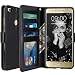 Produktbild Huawei P8 Lite 2017 Hülle, LK Luxus PU Leder Brieftasche Flip Case Cover Schütz Hülle Abdeckung Ledertasche für Huawei P8 Lite 2017 (Schwarz)