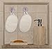 Exfoliating Loofah Sponge Pads (4 Pack) + Bonus Drying Hooks - All Natural Luffa for Men & Women