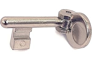 effedielle® Chiave AGB con testa pieghevole per porte scorrevoli per serrature AGB cifratura n. 07, finitura nichelata