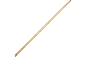 Novaliv Gerätestiel Holz 130 cm mit Gewinde 24 mm Holzstiel Universalstiel Stab Ersatzstiel Besenstiel mit Gewinde Ersatzteil Stiel Ersatz (1, Braun)