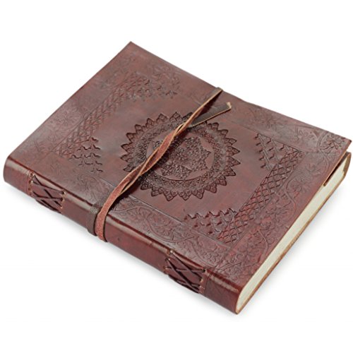 A.P. Donovan - Tagebuch Leder-Organizer DIN A5 - Diary journal Gästebuch - Planer-Buch - Notizbuch orientalisch, braun Notizbuch DIN A5