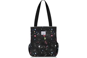 HAWEE Mode Femme Sac à Bandoulière Grande Capacité Sac D'épaule Léger Sac Fourre-Tout avec Zip Loisir Sac à Provisions Imperméable Sac à Main pour Voyage Travail Ecole Vie Quotidienne Camping Plage