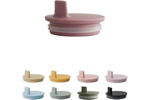 Design Letters Deckel für Baby und Kinder Persönliche Eco Becher (Asche Rose) - BPA-frei und BPS-frei, Spülmaschinenfest, Dicht schließender Deckel, leicht, 27 g.