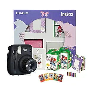 Fujifilm Instax Mini 11 Instant Camera (Charcoal Grey) Happiness Box with 40 Shots