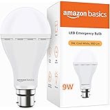 Amazon basics - Rechargeable 9W LED Emergency Inverter Bulb, Cool White (Base B22)