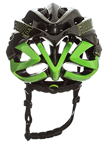 AWE® AWESpeed™ In-Mould Helm Erwachsene Männer Straßen-Radsport 56-58cm Schwarz-Grün - 4