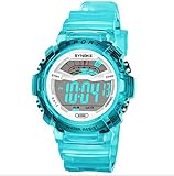 Jungen Digitaluhren,Blau Grün 3 ATM Wasserdicht Outdoor Sportuhr mit Alarm/LED-Licht/Datum/Stoppuhr,Kinderuhren Elektronische Armbanduhr Uhren für Junior Jugendliche Kinder Jungen Mädchen(Grün,Groß)