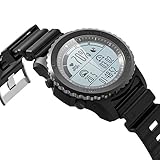 Wilabuda Smart Uhr Sport Herzfrequenz GPS Positionierung ip68 wasserdicht Laufen Multi-Sport-Modus, schwarz