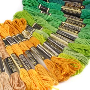 *Versand aus Deutschland*100 Docken Sticktwist Stickgarn 8m 6-fädig Multicolor farblich bunt Basteln - 2