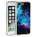 Produktbild iPhone 7 Plus Case,iPhone 8 Plus Case, Galaxy Nebula Space Pattern Slim Clear Acrylic PC Hard Back Cover with Soft Rubber TPU Bumper Hybrid Protective Case for Apple iPhone 7 Plus/iPhone 8 Plus