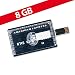 Produktbild 8 GB Speicherkarte in Scheckkartenform American Express schwarz USB