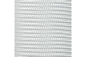 West Coast Paracord Paracorde 425 (3 mm) – 100 % nylon – Pour travaux manuels, survie, usage général (blanc, 3 m)
