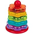 Battat - Stacking Rings - Classic Stackable Baby Toy - 5 Rainbow Rings - Developmental Toys for Babies, Toddlers, 1 Year + (BT2579Z)