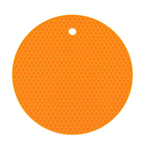 Preisvergleich Produktbild Queta Waben-Pad Lebensmittelqualität Silikon Pad Platzset Silikon Isolierung Tischuntersetzer Tischuntersetzer Tischunterlage Western-Platzmatte Isolierung Pad orange Orange
