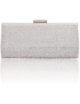 Damara Glamour Glitzernde Strassstein Damen Clutch Abendtasche