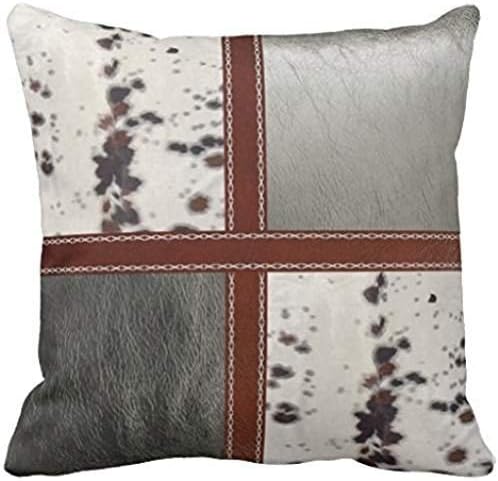 Leather And Cowhide Silvers And Gray Print Rb3e32c19e92645a3af475f05d7099c53 2zbjl 8byvr Pillow Case