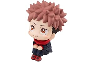 Aftermap Anime Jujutsu Kaisen JJK 10cm Figure - Itadori Yuji, Gojo Satori Figurines - PVC Model Gift Car Decoration, Desktop, Collection, Birthday Present for Anime & JJK Fans (Yuji Itadori)