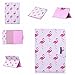 Price comparison product image JHTC for Apple iPad Pro 10.5 inch 2017 Case with Auto Sleep & Wake Function Flip Wallet Case Leather Soft Silicone Shock Proof Protective Backcover with Stand Credit Card Holder Magnetic Cover Ultra Thin Red Flamingo Personalised Cute Funny Patterned Clear Design Colorful Cases Gift for girls