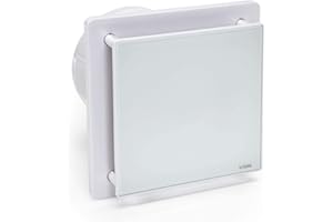 STERR Bianco Aspiratore Ventilatore Bagno 150 mm Silenzioso, Moderno