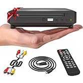 Ceihoit DVD Player HDMI for TV, Mini 1080P HD DVD CD/Disc Player with HDMI/AV Output, Cables Included, USB Input, Supported D
