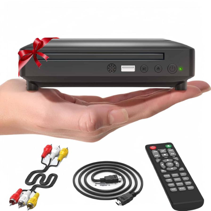 Mini DVD Player Review: All Region CD/Disc Player for TV with HDMI/AV Output